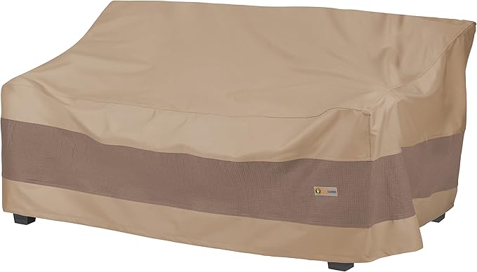 DUCKCOVERS Elegant Water-Resistant 104 Inch Patio Sofa Cover, Patio Furniture Covers