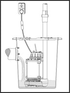 Wayne 58321-WYN3 CDU980E 3/4 HP Submersible Cast Iron and Stainless Steel Sump Pump with Integrated Vertical Float Switch, Large, Silver