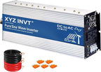 3500W Pure Sine Wave Inverter 24V to 120V AC, 7000W Peak Power - Portable Power Converter for Solar System, Off-Grid Home, RV, Truck & Camping