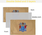 Bradford New Jersey Flag 3x5 ft Outdoor, Heavy Duty Double Sided New Jersey State NJ Flags, 3 Layers Vivid Color American Newjersey State Flag for Decoration
