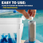 XtremeClear 1" Chlorine Tabs Swimming Pool Hot Tub & Spa Eliminate Bacteria & Algae Sanitizer Makes Water Clean & Crystal Clear Slow Dissolving 5lbs