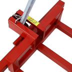 Ride on Lawn Mower Jack Lift, 800 Lbs Capacity Lawn Tractor Lifter Telescopic Maintenance Jack for Lawn Mowers and Garden Tractors, Lawn Tractor + 45°Tilt Adjustable (Red)
