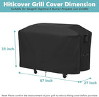 Grill Cover for Nexgrill Daytona 720-1116 4-Burner Propane Gas Griddle, Waterproof Outdoor BBQ Griddle Cover