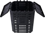 90 Gallon Garden Composter Bin - Premium Recycled Plastic, Large 340 Liter Capacity, Easy Assembly, Lightweight, Aerating Outdoor Compost Box for Fertile Soil