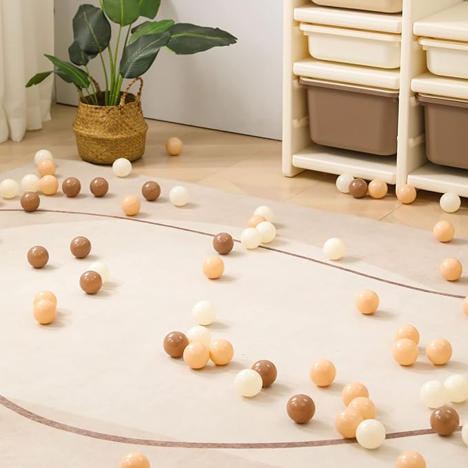 TRENDPLAY Plastic Balls for Ball Pits - Hollow Balls- Safe and Exciting Playtime - Perfect for Baby Pools, Birthday Party Decoration