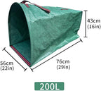 Reusable Lawn & Garden Bags, 3-Pack, Yard Leaf Waste Bags,Large Yard Dustpan-Type Garden Bag for Collecting Leaves,Collapsible Trash Can for Parties, Laundry,Yard Waste, or Camping Accessories