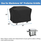 Grill Cover for Blackstone Model 2307 ProSeries 4-Burner 36 Inch Propane Griddle with Stainless Steel Cabinet, Outdoor Waterproof BBQ Griddle Cover - 70 x 28 x 35 Inch