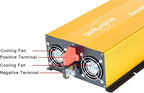 2500W Pure Sine Wave Inverter-24V DC to 110V 120V AC Power Converter with 2 AC Outlets, 24 Volt Power Inverter for Truck, Rv, Camping, Home