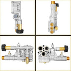 7108366 Pressure Washer Pump Manifold Replacement Kit for 510020 and 520006 Axial Cam Pressure Washer Pumps Compatible with Simpson Cleaning Manifold