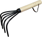 Garden Guru Hand Rake Cultivator Claw Soil Tiller - Military Grade Steel - Rust Resistant - 5 Tine Japanese Ninja Claw - Comfortable Wood Handle - Perfect Pulverized and Aerated Soil - 1 Case (50 Pcs)