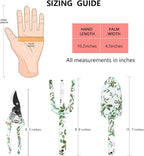Leather Gardening Gloves with 2Pcs Garden Tools and 1Pc Pruning Shear for Men and Women, Medium Size