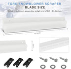 38267 Replacement Scraper Blade and Hardware Kit Fits for Toro 18" Power Clear Single Stage Snowthrowers, fit 1 x 117-7717 Spare Scraper, Help Optimum Performance for Toro Power Clear 18" Snow thrower