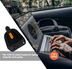 HearGrow100w Car Power Inverter, 12V DC to 110V AC Vehicles Converter with USB Ports，Plug Adapter Outlet and Fast Charging PD3.0 Type-C for Phones, Pads, Laptops and Computer Charger