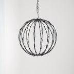 LED Light Balls Metal Hanging Tree Sphere Globe Light for Patio Holiday Festival Garden Decor (16 Inch 3 Pack)