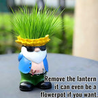 Garden Gnome Statue with Solar Lantern Lights Guardian Sculptures Outdoor Decorations Patio Lawn Yard Garden Decor Large Figurine Gifts for Women Mom
