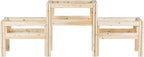 Greenes Fence Two-Tiers Six Bucket Elevated Cedar Wood Garden Frame, 79 in. x 16 in. x 30 in. - Made in USA with North American Cedar