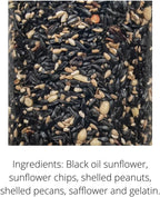 JCs Wildlife Wild Bird Blend Premium Bird Seed Small Cylinder with Hole, 1.5 lb (12 Cylinder)
