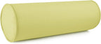 Austin Horn Classics Sunbrella Set of 2 Zippered Neck Bolster Pillow, Made with Sunbrella Fabric, Cylinder Pillows, for Couch & Bed, Decorative Round Throw Pillow, Back & Neck Support (Kiwi)