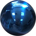 15cm/6inch Diameter Gazing Globe Mirror Ball,Blue Stainless Steel Polished Reflective Smooth Garden Sphere,Colorful and Shiny Addition to Any Garden or Home