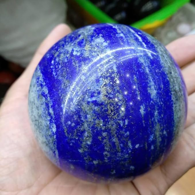 5-6CM/1.97-2.36inch Natural Crystal Ball Lapis Lazuli Polished Divination Ball Decorative Sphere Reiki Healing Crystals Ball Healing Stone Crafts (50-60mm, Lapis Lazuli)