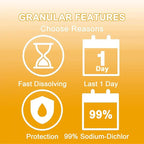 CLEARVIEW Hot Tub Chlorine Granules 10 Lbs for Swimming Pools, Quick Dissolving Spa Chlorinating Granules, Pool Chock Chlorine Granular Sanitizer, 10 Pounds