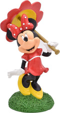 Disney Minnie Mouse with Parasol Everyday Outdoor Garden Statue, 10 inches Tall, Officially Licensed Disney Product