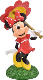 Disney Minnie Mouse with Parasol Everyday Outdoor Garden Statue, 10 inches Tall, Officially Licensed Disney Product