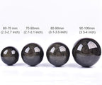 JIC Gem Golden Obsidian Crystal Sphere Large Healing Crystal Ball with Stand Ornament Meditation Witchcraft Decor 2.3-2.7 inch(60-70mm)