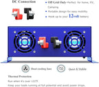 2500 Watt Pure Sine Wave Inverter 12V DC to 120V AC, 2500W Power Inverter Surge 5000W Power Converter for Solar System. (2500W 12V 120V)
