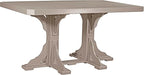 LuxCraft Poly 4' x 6' Rectangular Dining Table, 36.25" Height, Outdoor Patio Table, Made with Recycled Plastics, Made in USA (Weatherwood)