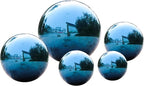 Stainless Steel Blue Gazing Mirror Ball,12inch