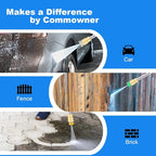 Pressure Cleaner 5000 PSI 4.0 GPM Power Cleaner with 33FT Hose, 4 Nozzle and 500ML Foam Cannon, Cleaner Machine for Home, Car Washing, Fence Cleaning, Patio