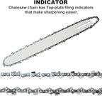 10 Inch Chainsaw Chains for Black & Decker LCS1020 20V LCS1020B, 10" Replacement Chain 3/8" LP Pitch .043" Gauge 40 Drive Links