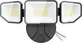 65W LED Flood Light Outdoor, 6500 Lumen Super Bright Security Lights, 3 Adjustable Heads, IP65 Waterproof, 6500K Daylight Wall Mount Outdoor Flood Light for Yard, Garage