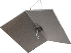 JCs Wildlife Poly Weather Cover - Rain Guard - Hang Bird Feeder or House Underneath for Protection from Rain or Snow - Easy to Clean and Use (Medium, Gray)