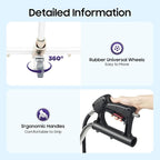 DYRABREST 39" Surface Cleaner Water Broom 5000 PSI Undercarriage Pressure Washer with 7 Nozzles, Professional Power Washer Broom Attachment for Hot and Cold Water Pressure Washer