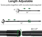 Oliynedy Stirrup Hoe Cultivator Garden Tool Heavy Duty,Scuffle Loop Hula Action Hoe Weeding Gardening Hand Tools for Women Kids Men,Metal Weeder Scraper Garden Hoe Rake Weed Puller Long Handle 32-72