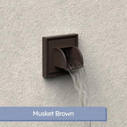 Marcello Square Pool & Fountain Water Feature Spout (Musket Brown)