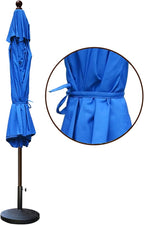 EliteShade USA 10-Year-Non-Fading 9Ft Market Umbrella Patio Umbrella Outdoor Table Umbrella with Ventilation,Royal Blue