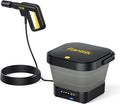Fanttik NB8 Fold Cordless Electric Pressure Washer w/3.2Gal Tank, 5-in-1 Nozzle, Max 220PSI, 10FT Hose, 4000mAh Lithium Battery, Type-C Charging, Portable Sprayer Washer for Camping, Pet Cleaning