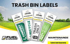 Compost Sticker - Organic Waste Only Bin Label - 3-5 Year Indoor/Outdoor Rated - Heavy Duty, Weather Proof, Ultra Durable - USA Made (6x2 inch), 4 Labels