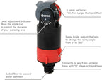 Eden 16030 5 Pattern Turbo Gear Drive Rotary Sprinkler Head Plus One-Direction Misting System for Lawn and Garden, 360 Degree Coverage