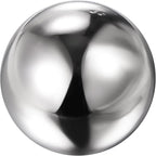 uxcell Gazing Ball 8 Inch 200mm Reflective Sphere Polished Hollow Ball, Stainless Steel Gazing Globe Mirror Ball for Home Outdoor Decoration, Silver Tone