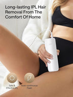 Ulike Laser Hair Removal for Women and Men, Air 3 Ice-Cooling IPL Hair Removal Device for Nearly Painless & Long-Lasting Results, 3 Modes & Auto Flashing for Fast Full Body Hair Removal from Home