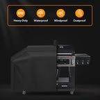 Heavy-Duty 600D Grill Cover Compatible with Pit Boss Memphis Ultimate and Smoke Hollow PS9900 DG1100S 4in1 Combo Grill Cover GC7000 Gas/Charcoal Grill