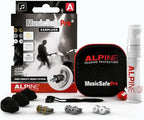 Alpine MusicSafe Pro - High Fidelity Earplugs for Musicians - 3 Interchangeable Premium Filter Sets: 16, 19 & 22 dB - Professional Musician Hearing Protection - Black