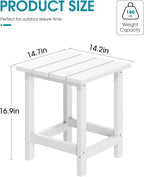 MUCHENGHY Folding Adirondack Chairs, Patio Chairs, Lawn Chairs, Outdoor Chair, Adirondack Chair Plastic, Fire Pit, Weather Resistant with Cup Holder for Deck, Backyard, Garden(White, 3-Piece)