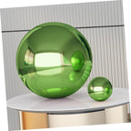 Milisten Garden Gazing Ball Reflective 4.72inch Outdoor Decorative Stainless Steel Sphere