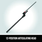 SKIL PWRCORE 40 40V Powerhead 22" Pole Hedge Trimmer Attachment for PLT1500C-10 & PSS1200C-10 & PSS1200C-00 -PHT2200