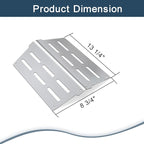 Heat Deflectors for Weber Genesis 300 Series Grills with Front Control Knob, Genesis S310 S320 S330 E310 E320 E330,13.26" Heat Deflectors for Weber 7620 7621 (7622 * 2, 304 Stainless Steel)